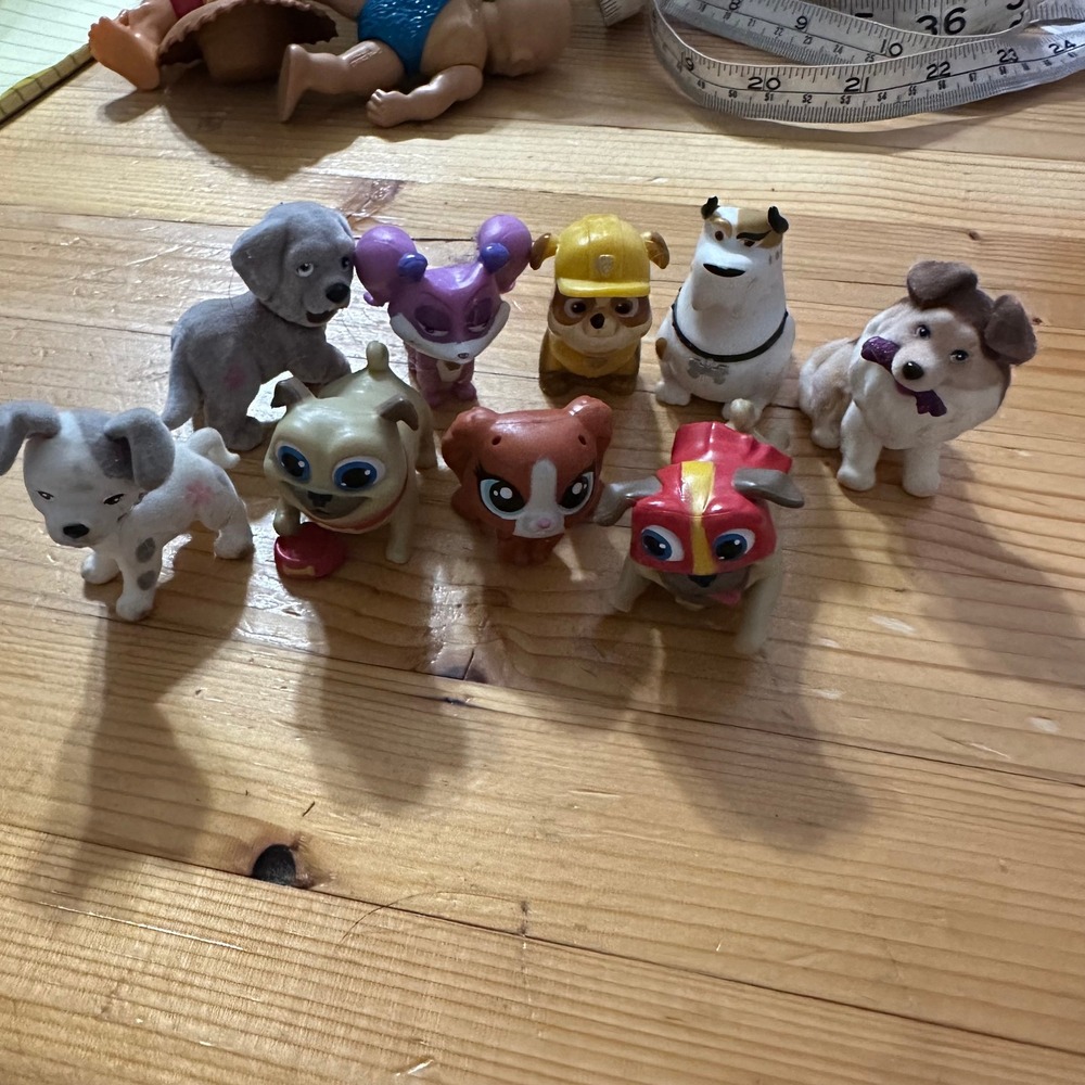 Mixed Lot Puppy Dog Pals PAW Patrol Figurines Cake Toppers 9pc Set